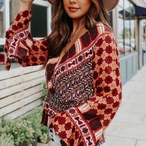 NWT Free People Boho Blouse